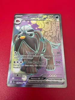 Arven's Mabosstiff EX Ultra Rare - POKEMON CARD - Destined Rivals 218/182 NM - Image 1