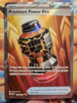 Premium Power Pro Secret Rare Full Art Pokemon Card, Mega Evolution, 174/132 - Image 1
