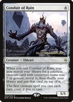 Conduit of Ruin -Foil Medium Play MTG Promos: Prerelease Cards - Image 1