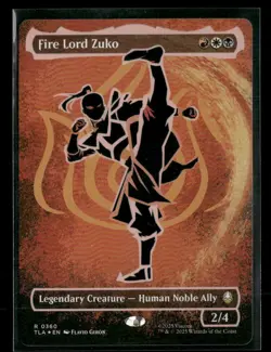 Fire Lord Zuko (Borderless) (Neon Ink Foil) - Avatar: The Last Airbender (TLA) - Image 1