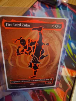 Fire Lord Zuko (Borderless) (Neon Ink Foil) Avatar: The Last Airbender Foil MTG - Image 4