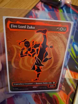 Fire Lord Zuko (Borderless) (Neon Ink Foil) Avatar: The Last Airbender Foil MTG - Image 5