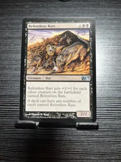 Relentless Rats #113 MTG Magic 2011 (M11) – Lightly Played - Image 1