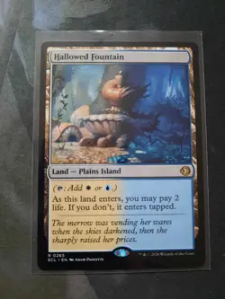 Magic the Gathering MTG - 1 x Hallowed Fountain - Lorwyn Eclipsed - EX/NM - Image 1