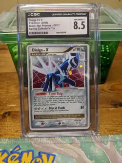 Pokemon TCG Dialga LV.X Blackstar Promo Holo Card DP17 CGC 8.5 NM/MINT+! 🌟 - Image 1