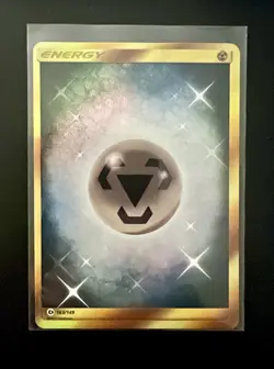 Pokemon TCG Metal Energy Gold Secret Rare 163/149 Sun & Moon LP - Image 1