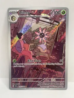 Lileep Illustration Rare Pokemon TCG Stellar Crown 145/142 - Image 1