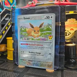Eevee Pokemon Day Promo Cosmos Holo Prismatic Evolutions Pokemon TCG 074/131 - Image 2