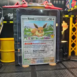 Eevee Pokemon Day Promo Cosmos Holo Prismatic Evolutions Pokemon TCG 074/131 - Image 3