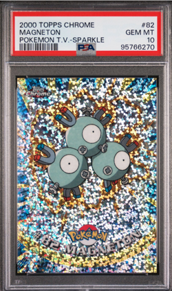 2000 Topps Chrome Pokemon TV Series 2 #82 Magneton Sparkle PSA 10 - Image 1