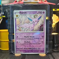 Espeon Prismatic Evolutions Reverse Holo Pokemon TCG 033/131 Scarlet Violet Rare - Image 1
