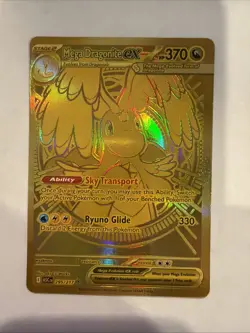 Pokemon TCG Ascended Heroes Mega Dragonite Ex Gold Hyper Rare 295/217 Near Mint - Image 1