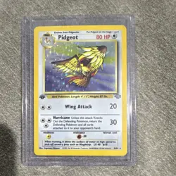 1999 Pokemon TCG Pidgeot Jungle Set 8/64 WotC 1st Edition Holo Rare LP-MP - Image 1