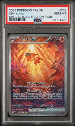 2023 POKEMON PAL EN-PALDEA EVOLVED SPECIAL ILLUSTRATION RARE CHI-YU EX PSA 10 - Image 1