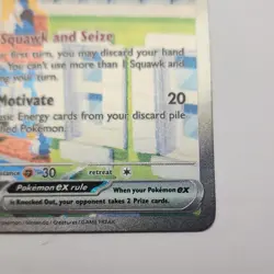 Pokemon Squawkabilly ex 264/193 SV02 Paldea Evolved Illustration Rare Holo 160 … - Image 4
