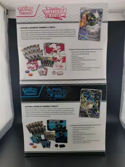 Pokemon Black Bolt and White Flare Elite Trainer Box ETB Booster Bundle Lot - Image 5
