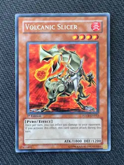 Yugioh Volcanic Slicer 1st Edition Rare FOTB-EN012 VLP/NM - Image 1
