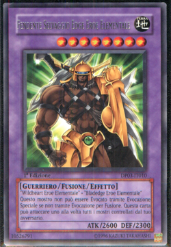 FENDENTE SELVAGGIO EDGE EROE ELEMENTALE • Rara • DP03 IT010 • 1Ed • Yugioh! #2 - Image 1