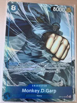 One Piece TCG Monkey D Garp OP12-056 SR Alt Art Legacy Of The Master - Image 2