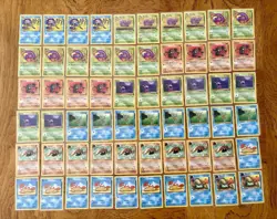 Vintage Fossil Pokemon Cards 207 Lot WOTC Unlimited (207 cards between 2-62) - Image 2