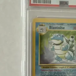 Pokemon TCG Blastoise Holo Rare Base Set 1999 2/102 PSA 8 Card Stock - Image 5