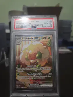 Pokemon TCG Whimsicott EX Card 165/086 White Flare SIR PSA 10 - Image 1
