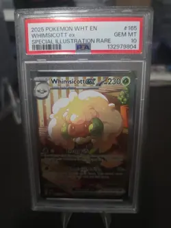 Pokemon TCG Whimsicott EX Card 165/086 White Flare SIR PSA 10 - Image 2