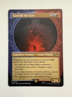 Gandalf the Grey Showcase MTG Magic the Gathering Card NM Near Mint LTR - Image 1