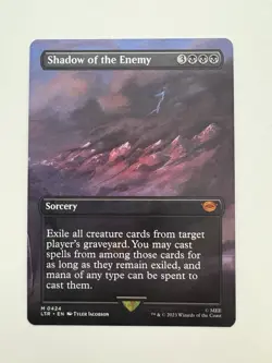Shadow of the Enemy Borderless MTG Magic the Gathering Card NM Near Mint LTR - Image 1
