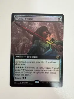 Vorpal Sword Foil Borderless Promo MTG Magic the Gathering Card NM Near Mint AFR - Image 1