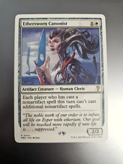 Magic the Gathering #10 Ethersworn Canonist White Border - Image 1
