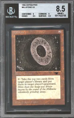 Magic MTG Antiquities Millstone BGS 8.5 (8, 9, 8.5, 8.5) NEAR MINT NM - Image 1
