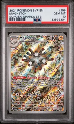 Magneton 159 PSA 10 - 2024 Pokemon SV Scarlet Violet Promos Surging Sparks - Image 1