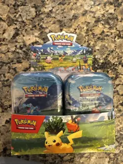 10x Pokemon Ascended Heroes ME2.5 Mini Tins Display In Hand - Image 2