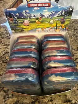 10x Pokemon Ascended Heroes ME2.5 Mini Tins Display In Hand - Image 4