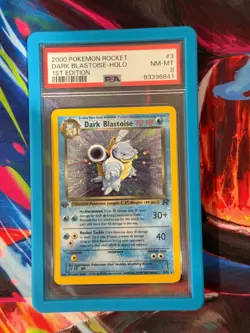 2000 POKEMON ROCKET 1ST ED #3 DARK BLASTOISE-HOLO PSA 8 - Image 1