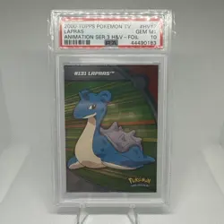 PSA 10 Topps Pokemon TV Series 3 Holo Foil Heroes & Villains #HV13 Lapras - Image 1