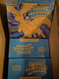 Pokemon TCG: Ascended Heroes Pokemon Elite Trainer Box (ETB) lot of 2 - Image 1