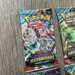 Pokemon: Twilight Masquerade- 4 Booster Pack Art Set - New/Factory Sealed - Image 2