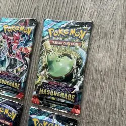 Pokemon: Twilight Masquerade- 4 Booster Pack Art Set - New/Factory Sealed - Image 3