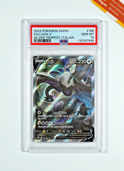 Pokemon PSA 10 Lugia V #186 Alternative Art Tempesta Argentata 2022 Italiano - Image 1