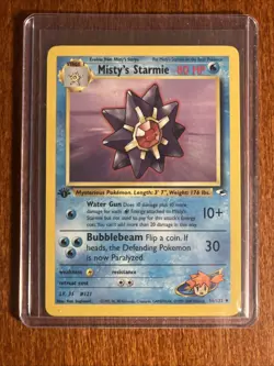 [NM/MINT] 2000 Pokemon Gym Heroes Misty's Starmie 1st Edition #56/132 Uncommon - Image 1