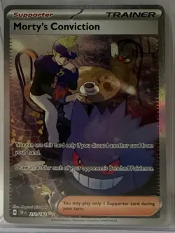 Pokemon TCG Trainer Morty's Conviction 211/162 Temporal Forces - Image 1