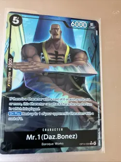 One Piece TCG Mr 1 (Daz Bones) OP14-090 R Alt Art The Azure Sea’s Seven - Image 1