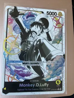 One Piece TCG Monkey D Luffy ST29-001 Alt Art Leader Starter Deck 29 Egghead - Image 1