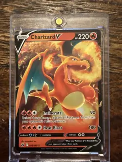 Charizard V 018/159 Crown Zenith Ultra Rare Holo Pokemon Card LP - Image 1