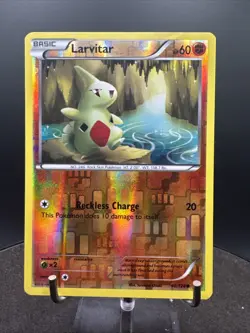 Larvitar 40/124 Reverse Holo Rare XY Fates Collide Pokemon Card - Image 1