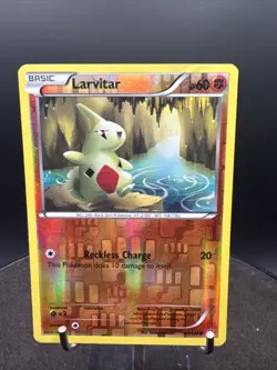 Larvitar 40/124 Reverse Holo Rare XY Fates Collide Pokemon Card - Image 2
