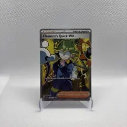 Clemont's Quick Wit 229/191 Pokemon TCG Surging Sparks Ultra Rare Card - Image 1
