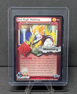 Dragon Ball Z DBZ 131 Red Style Mastery RARE CCG Unlimited Score 2001 Card HP - Image 1